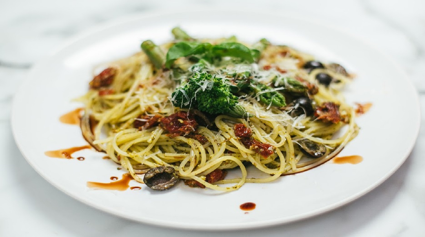 Spaghetti au pesto